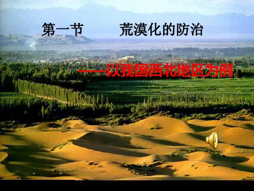 荒漠化的治理以我国西北地区为例