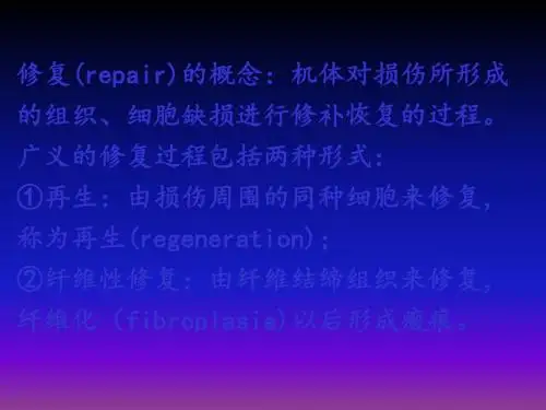 病理学损伤的修复-ppt课件