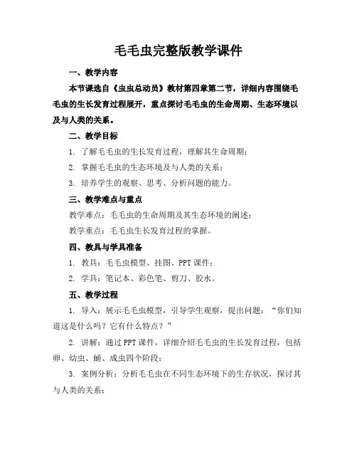 毛毛虫完整版教学课件
