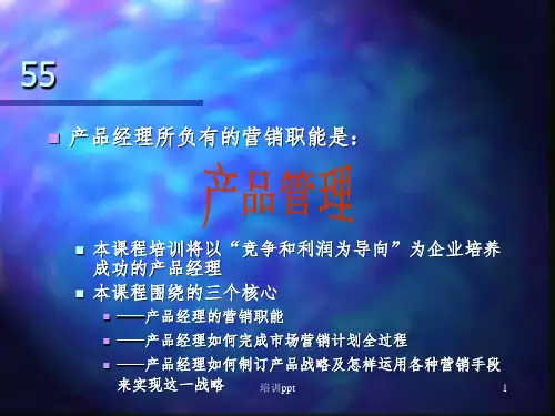 《产品经理培训》PPT课件