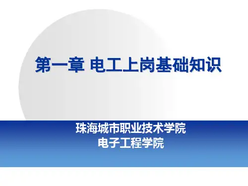 低压电工上岗证技能训练课件第1章