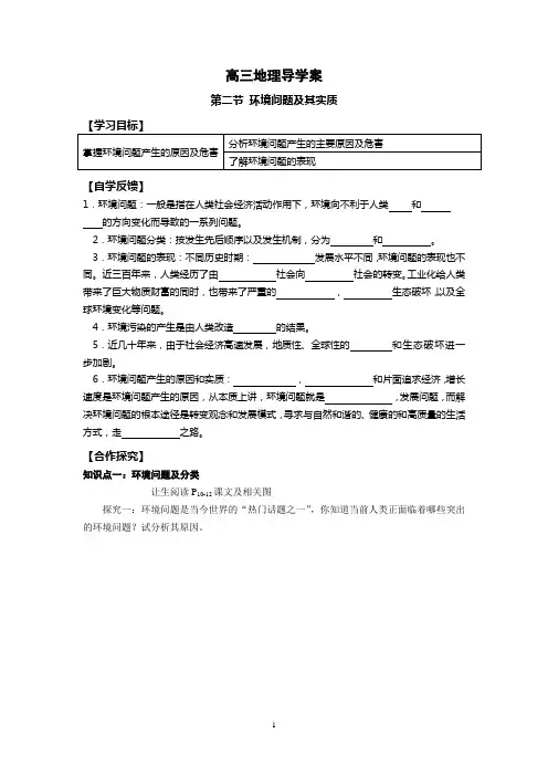 第二节 环境问题及其实质