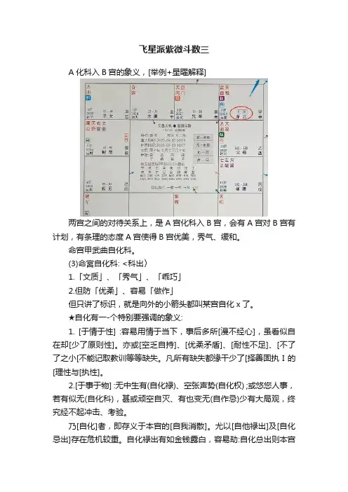飞星派紫微斗数三