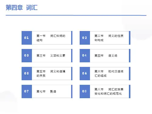 现代汉语课件词汇