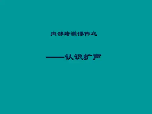 功放音响扩声扩音系统培训教材