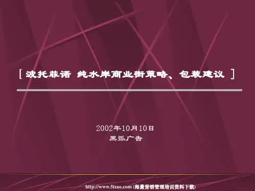 深圳黑弧-波托菲诺纯水岸商业街策略包装建议.