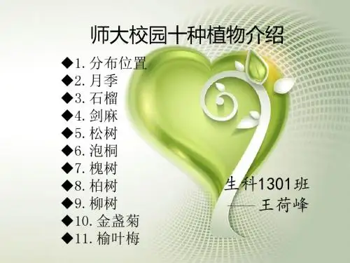 山西师范大学校园内植物简介