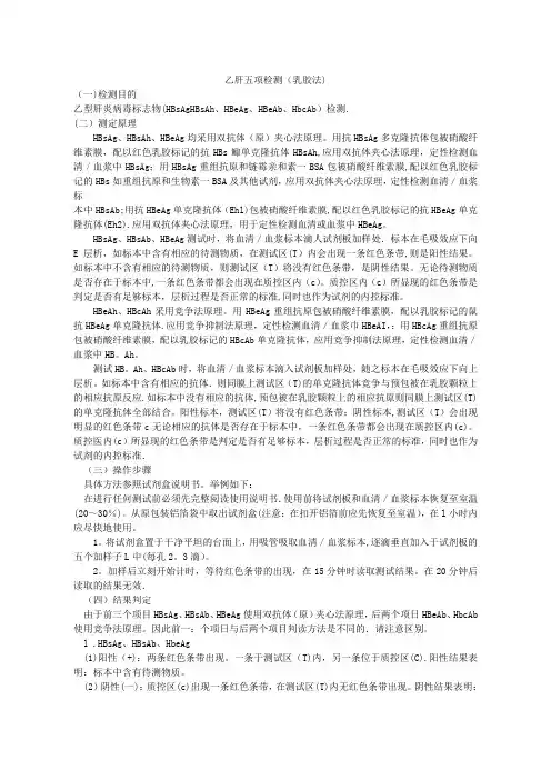 乙肝五项检测操作规程【范本模板】