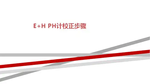 E+H PH计 校正步骤