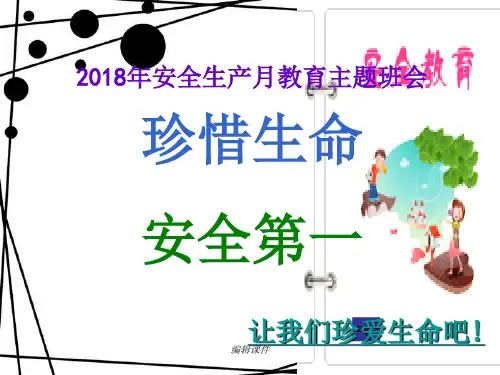 2018年安全生产月班会课件