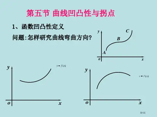 曲线的凹凸性和拐点和图象课件公开课获奖课件