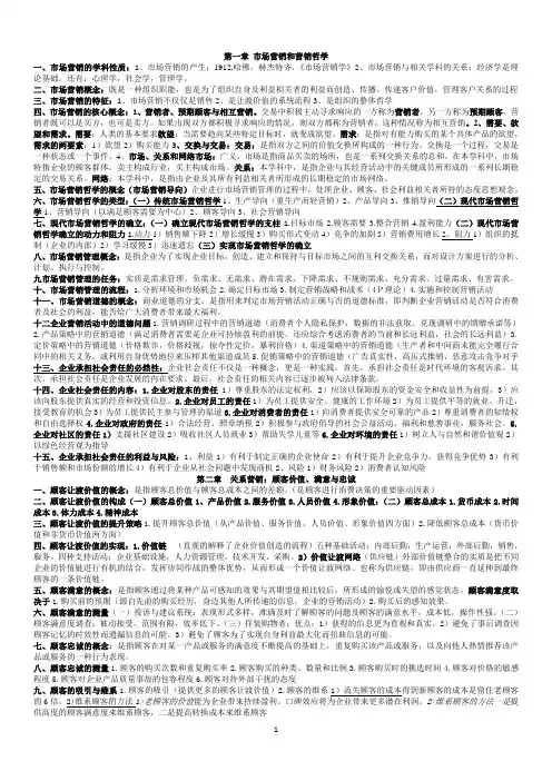 00058市场营销学知识点