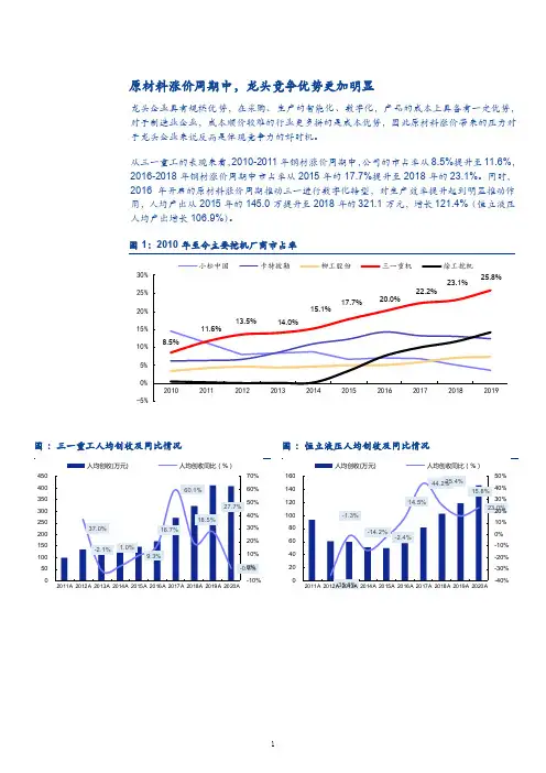 原材料涨价对制造业重点企业营收结构的影响分析