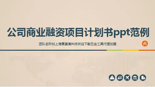 公司商业融资项目计划书ppt范例