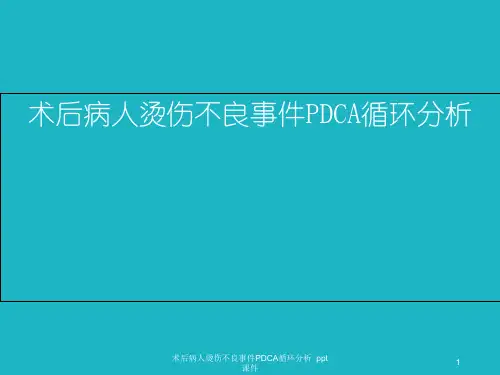 术后病人烫伤不良事件PDCA循环分析 ppt课件