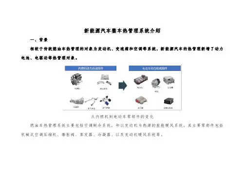 新能源汽车整车热管理系统介绍