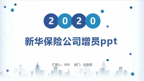 新华保险公司增员ppt