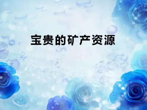 《宝贵的矿产资源》资源保护与环境危机 PPT实用课件