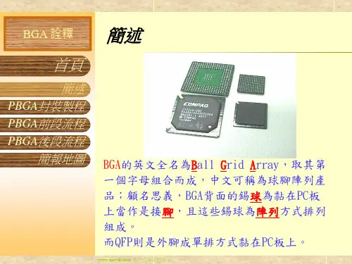 PBGA封装制程简介