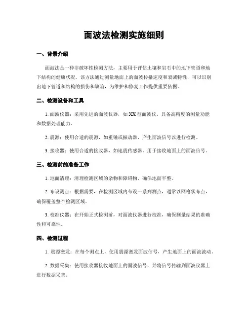 面波法检测实施细则