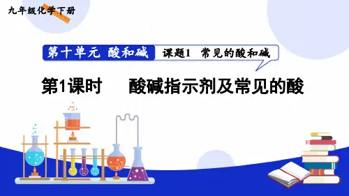九年级化学下册教学课件《酸碱指示剂及常见的酸》