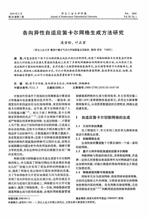 各向异性自适应笛卡尔网格生成方法研究