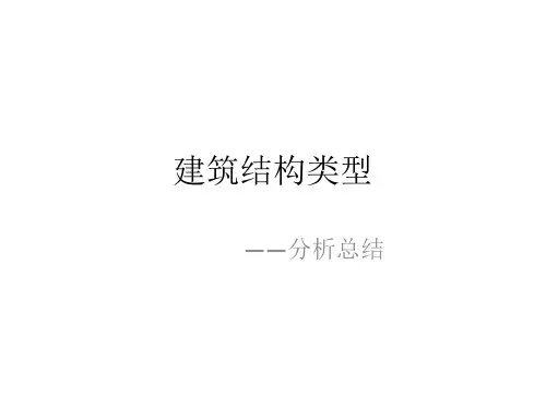 建筑结构类型总结