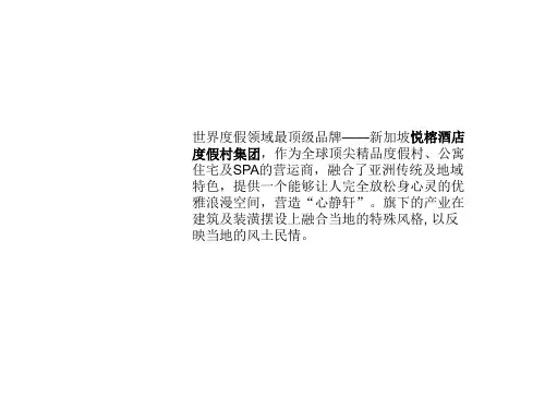 悦榕庄案例分析(2011年5月更新版)