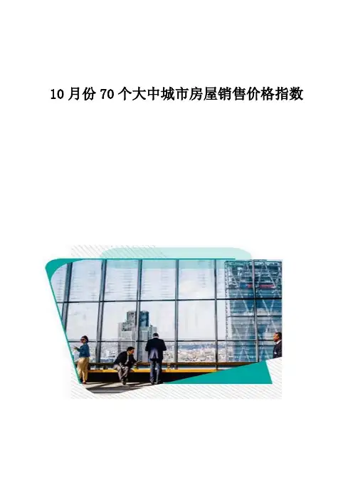 大中城市房屋销售价格指数报告