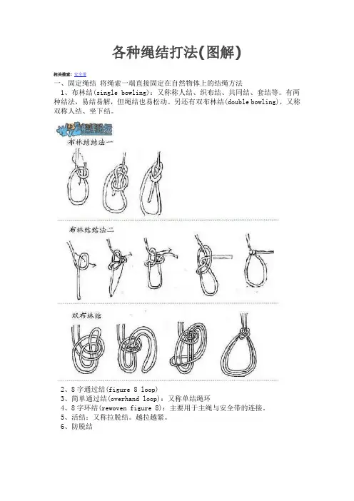 各种绳结打法(图解)