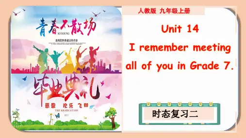 Unit 14 时态复习-九年级全册英语课件(人教版)