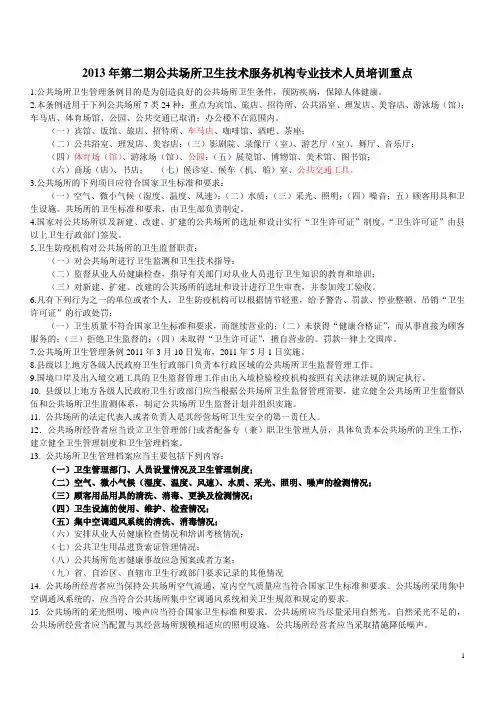 公共卫生重点