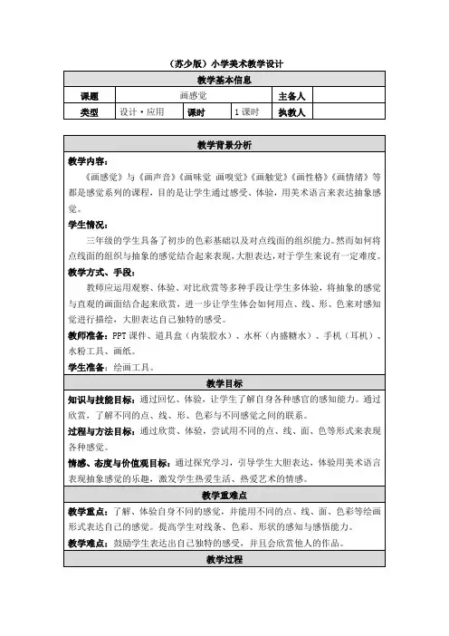 画感觉