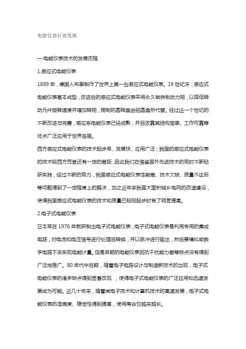 电能仪表行业发展