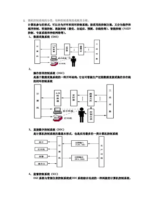 微型计算机控制技术复习资料