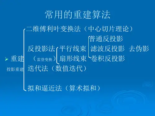 CTMRI图像重建算法课件