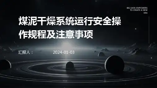 煤泥干燥系统运行安全操作规程及注意事项(1)