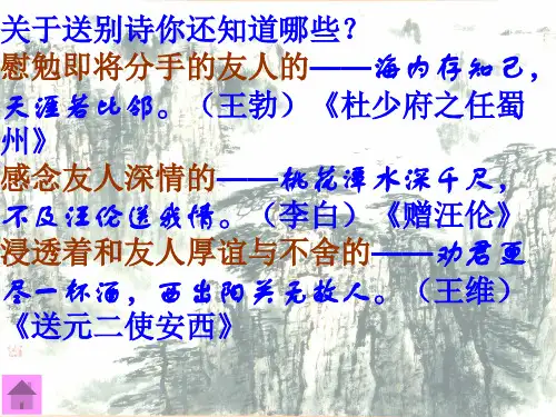 芙蓉楼送辛渐课件ppt