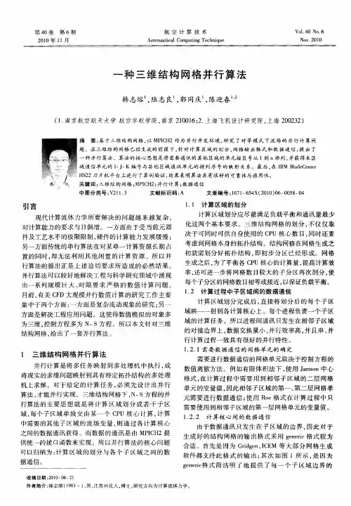 一种三维结构网格并行算法