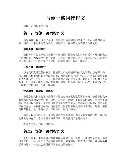 与你一路同行作文