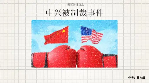 中美贸易战之中兴制裁PPT精选文档