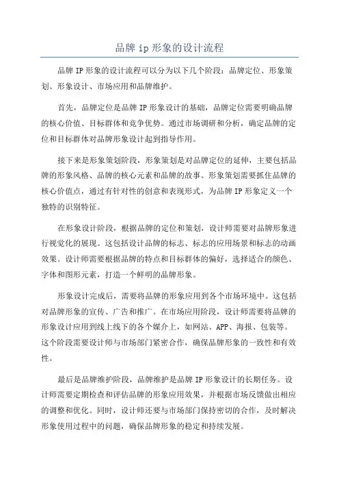品牌ip形象的设计流程