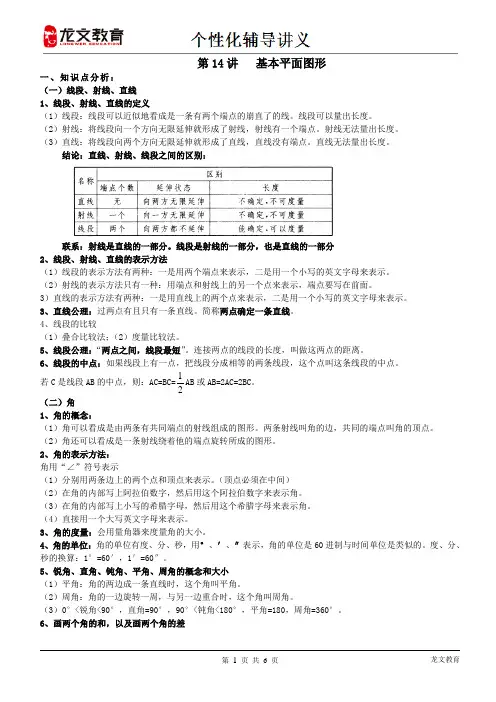基本平面图形