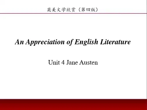 English Literature Unit 4 Jane Austen[14页]