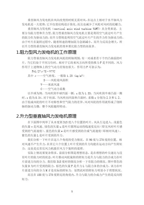 垂直轴风力发电机