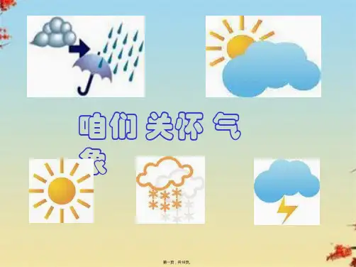 小学科学四上《1.1、我们关心天气》课件(17)ppt(共16张PPT)