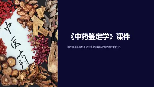 《中药鉴定学》课件