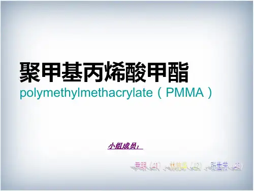 聚甲基丙烯酸甲酯培训课件.ppt