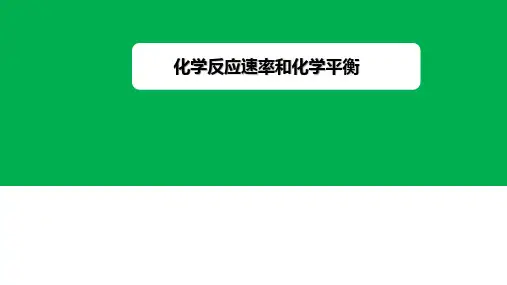 ppt课件3.1化学反应速率和化学平衡