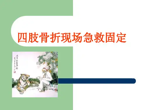 四肢骨折现场急救ppt课件